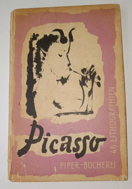 Pablo Picasso  1954 1St Edition Modernist Fine Art Lithograph Print Book