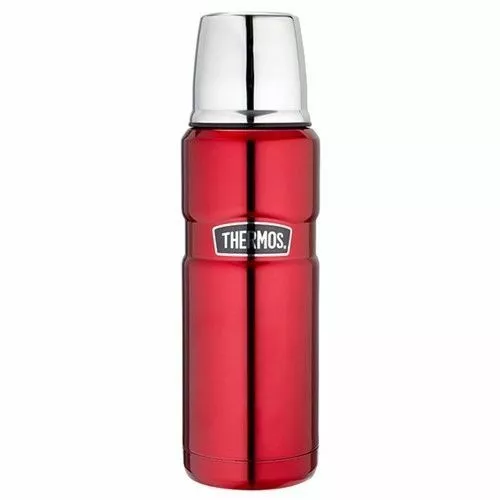 THERMOS 12 hr Hot 24hr Cold  Stainless Insulated Flask 470ml Red AUTHENTIC