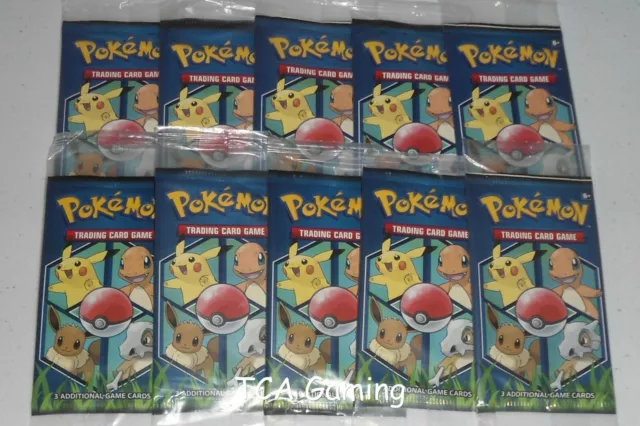 10x SEALED General Mills Pokemon Cereal 3-Card Booster Packs !!! NEAR MINT