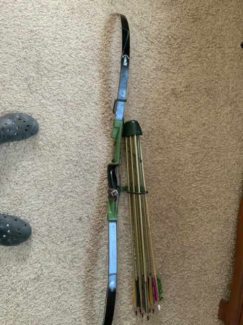 1970s Bear Minuteman Takedown Bow with detachable quiver