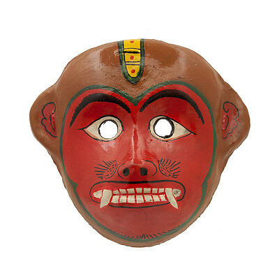 Masque nepalais Singe Hanuman Indra Jatra Festival Nepal Papier mache Mask 6783
