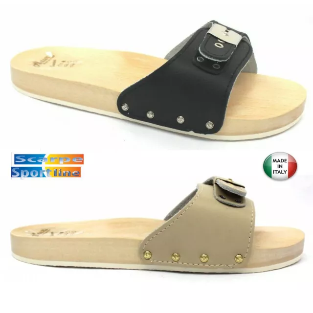 Ciabatte hotsell legno uomo