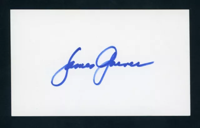 James Garner DEC. Actor: Maverick, The Rockford Files Signed 3x5 Card G1163