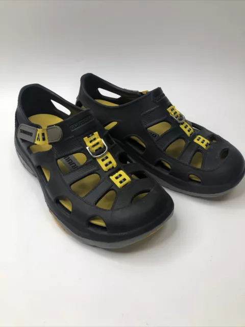 Shimano Evair Marine Fishing Shoes Mens Size 7 /Womans 9 Sandals Black Yellow