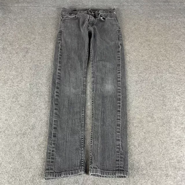 LEVIS 511 Mens 28 Jeans Grey Slim Denim Stretch W28 L30 (18468)