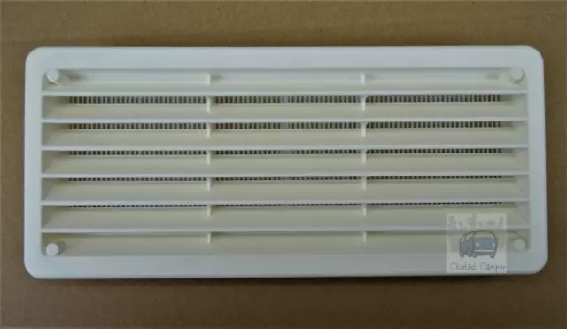 Grille Aération 270x120 MM Filet de Moustique Blanc Beige 150cm2 Camper Van