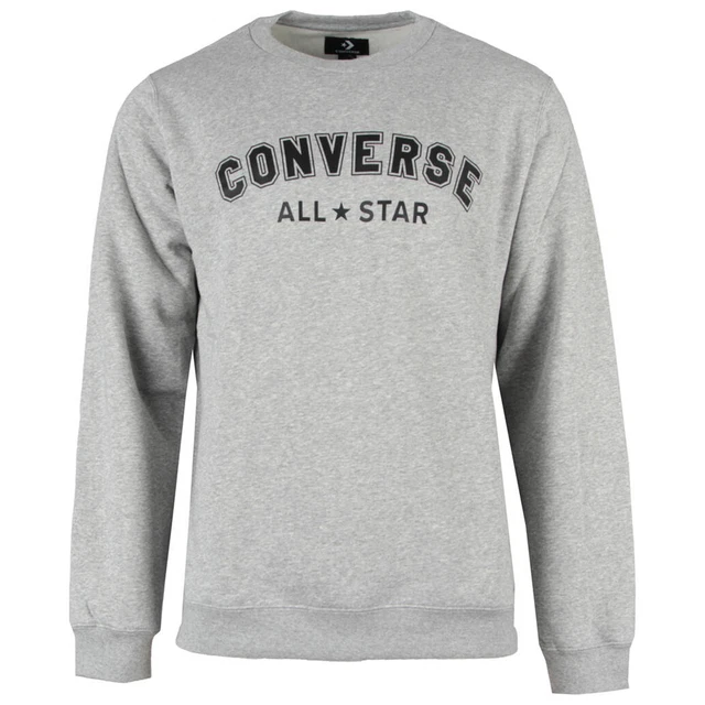 FELPA ACETATA CONVERSE Donna S Comfort OK M Nero manica lunga