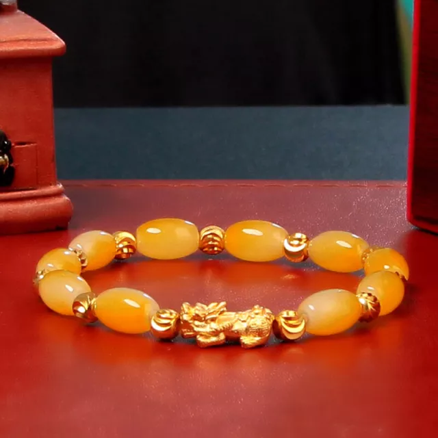 Chinese Feng Shui Beads Bracelet Men Women Unisex Colorful Pi Xiu Wristband