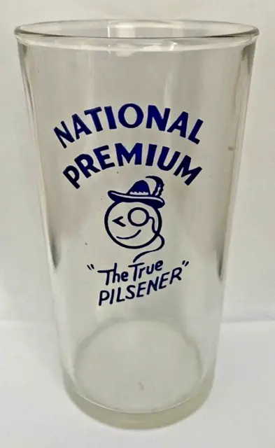 National Bohemian Premium Beer  Shell glass The True Pilsener Baltimore Brewery