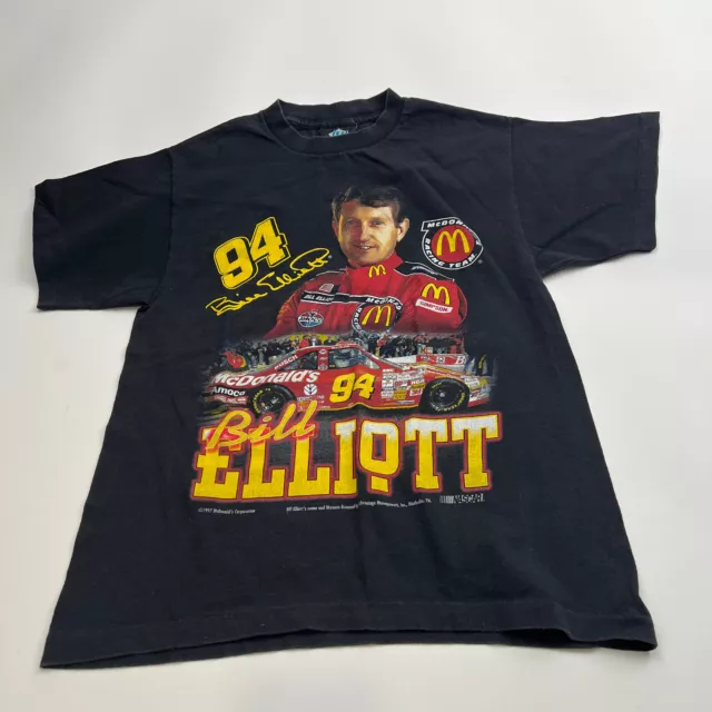 Vintage NASCAR 1997 Bill Elliott #94 Shirt McDonalds Racing Size Mens Medium