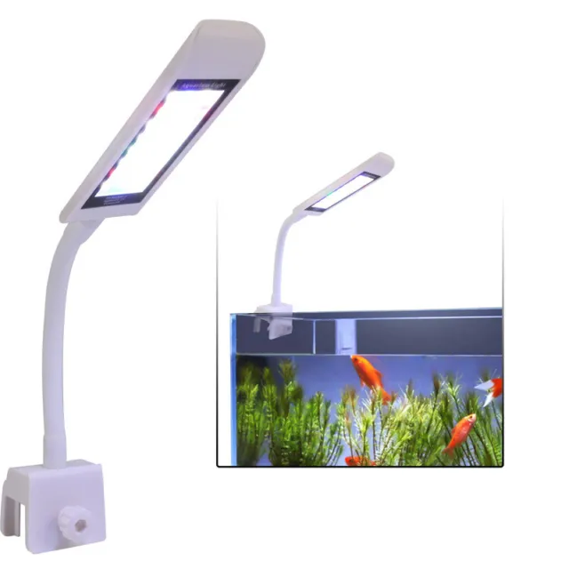 24LED Waterproof Aquarium Light Fish Tank Plants Grow Light USB Clip-on Lamp