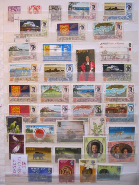 The UK Collection - Postage Stamps from Jersey - 1958-1973.