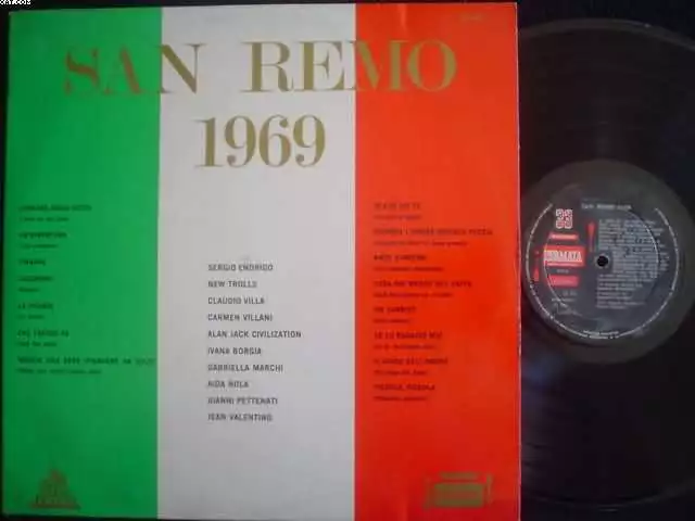 Claudio Villa | San Remo 1969 | Argentina | Lp | Aida Nola - Carmen Villia