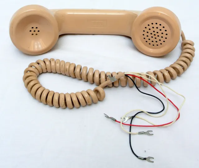 ITT Beige Telephone Receiver Vintage 1984