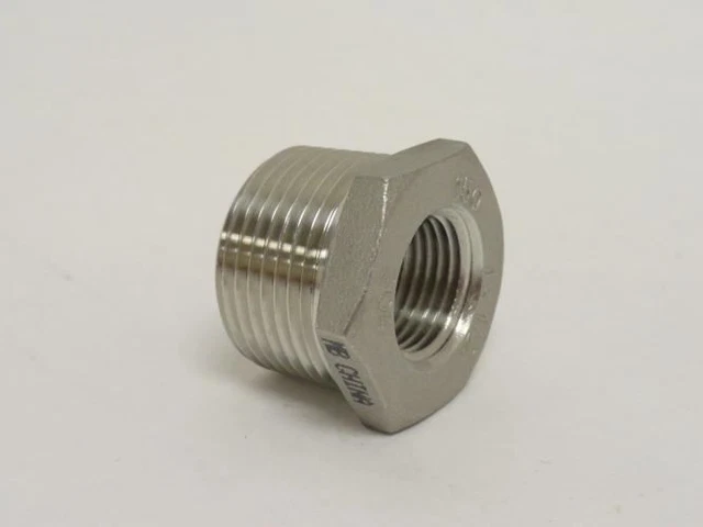 208918 New-No Box; Industry-Std 1RRT6 Hex Bushing; SS-304; 1 x 1/2 NPT