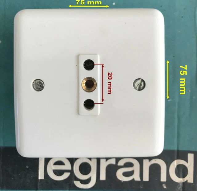 Très  Ancien LEGRAND Neptune,Prise de Courant Electrique SANS Terre VINTAGE,Neuf