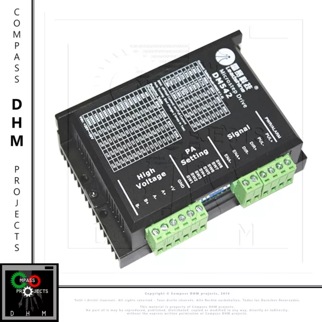 Stepper Motor Driver control DM542 pour NEMA 23