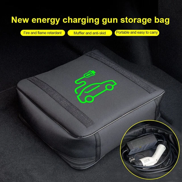 Borsa portaoggetti Oxford resistente per cavi di ricarica EV ignifugo e impermeabile