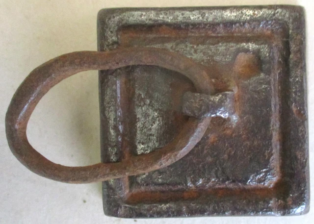 Poids Attelage Cheval Ancien En Fonte 20 Lbs - Marque Kramer Bros. Foundry - Pièce Originale