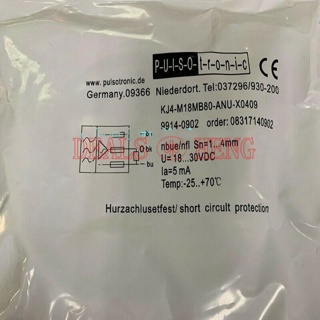 1x Sensore interruttore di prossimità pulsotronico 9914-0902 KJ4-M18MB80-ANU-X0409 Nuovo