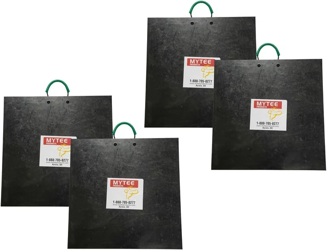 (4 Pack) Medium Outrigger Pad 18" X 18" X 1.5" Thick for Crane, Wrecker, Tow Tru