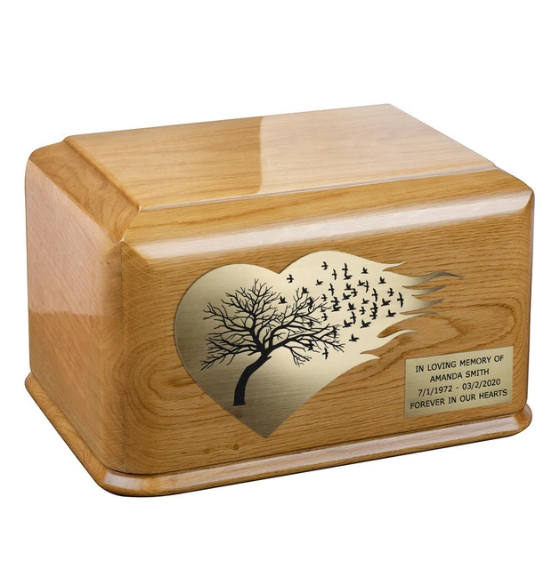 Tree Of Leben Einzigartig Erwachsene Einäscherung Urne Denkmal Funeral Sarg /