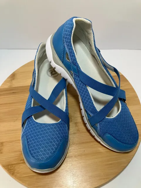 Pretty Propet Women's Blue Mary Jane Comfort Walking Casual Slip On Shoes Size 8