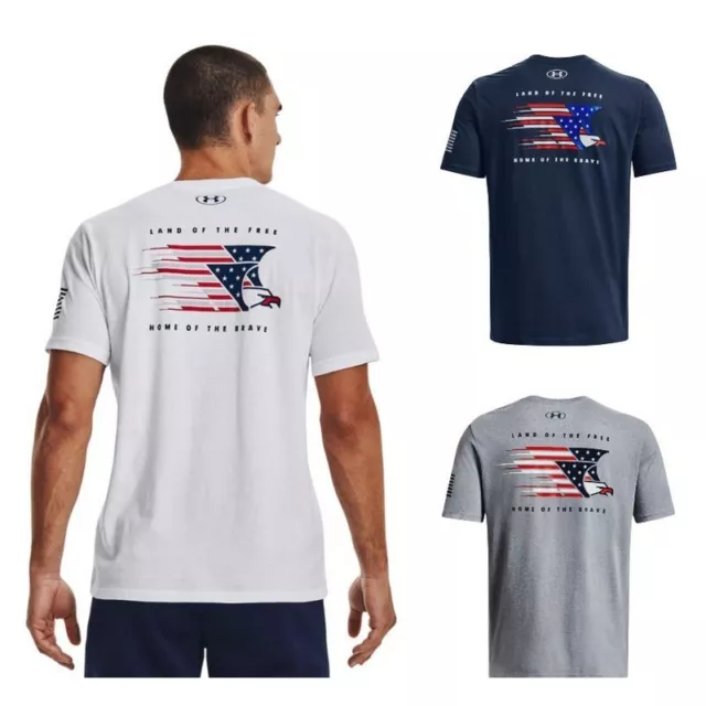 Under Armour 1370810 Men's Athletic UA Freedom Flag T-Shirt Short Sleeve  Tee