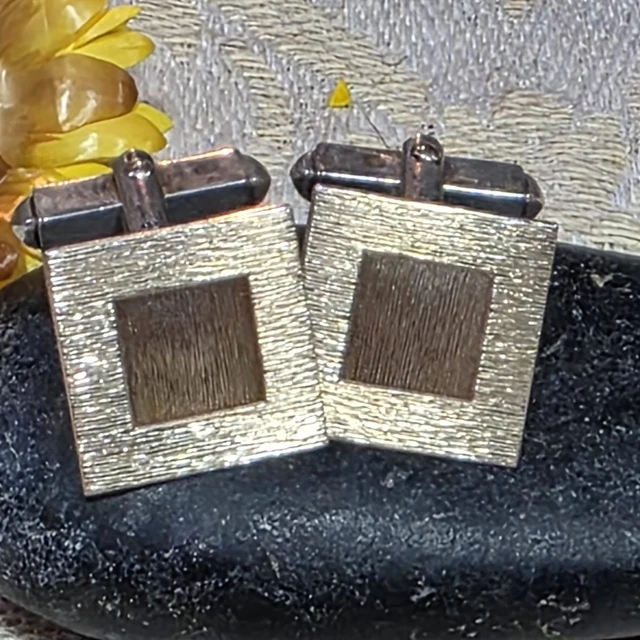 Ancien Bouton De Col / Pince à Foulard En Argent Massif – Bijou Vintage