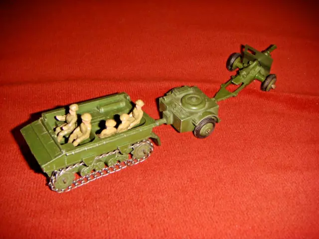 Vintage Dinky Military Set 162 Dragon Carrier Limber & 18 Pounder Gun