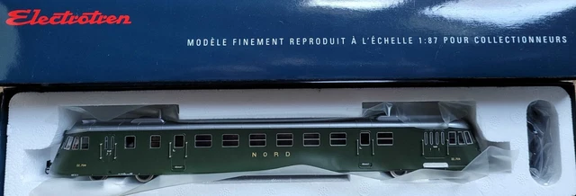 ELECTROTREN 3 RAILS - AUTORAIL RENAULT ABJ 1 ZZ 708 NORD réf. 2121 Digital Neuf EUR 179,90 - FR