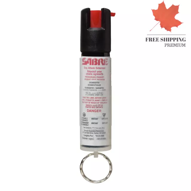 SABRE Dog Spray - Maximum Strength - Clear Key Case