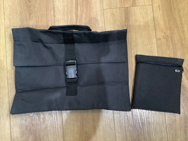 Go Travel Black Travel/Foldable & Case Lightweight briefcase Bag, BNWOT 16x12x3”