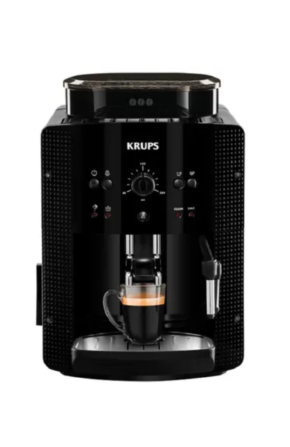 Krups Caffettiera Automatica EA 81R8 Arabica Nero Metall-Brühgruppe Ugello Latte