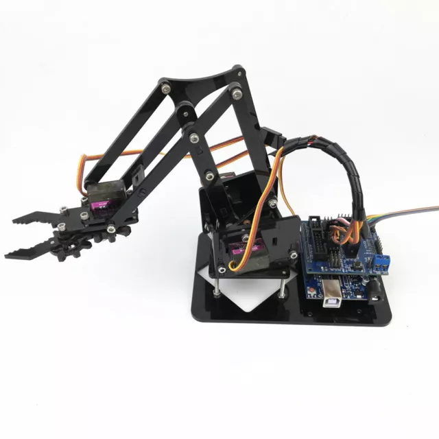 4-Dof Robot Arm Mechanical Manipulator kits w/4 Servos for  51 DIY