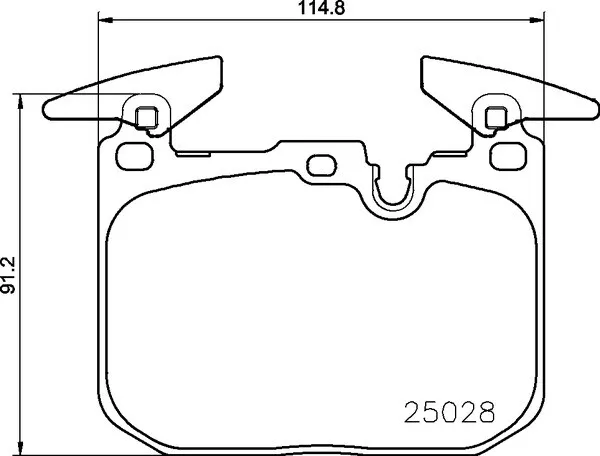 Mintex Front Axle Brake Pad Set, disc brake MDB3259