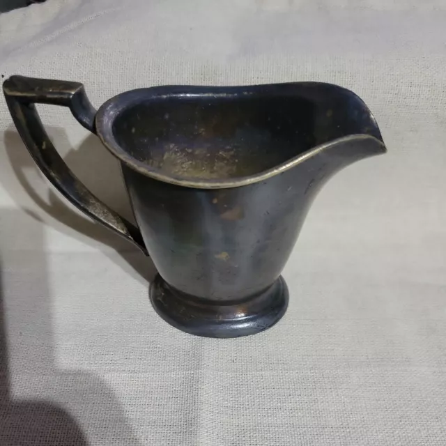 Antique/Vintage Silver Soldered Plate Creamer Pitcher By Internationa S.co. 4 Oz