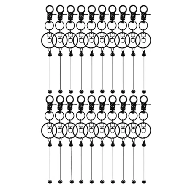 10 PièCes Barres De Porte-CléS PerléEs Pour Perles Vierge En MéTal Avec Pochette Refermable Bricolage (Coloré) | Rakuten