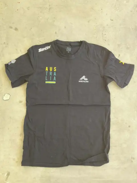 T-Shirt Casual World Championship UCI Rider Issue M  | Santini | Australia Natio