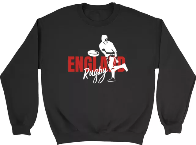 England Rugby Kids Sweatshirt Supporters Fans World Cup Boys Girls Gift Jumper