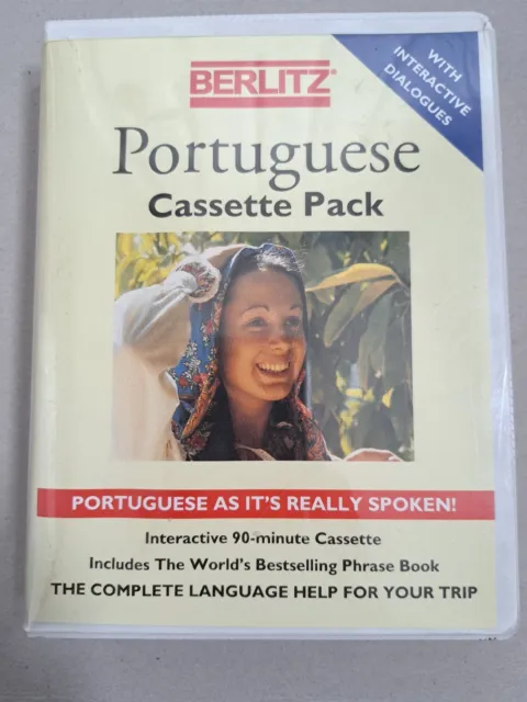 Berltz Portugiesisch Sprachkurs Phrase Buch Wörterbuch Kassette Reisen