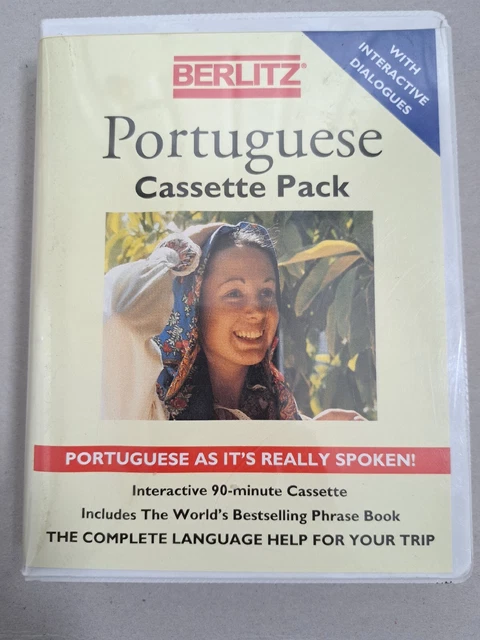 Berltz Portugiesisch Sprachkurs Phrase Buch Wörterbuch Kassette Reisen