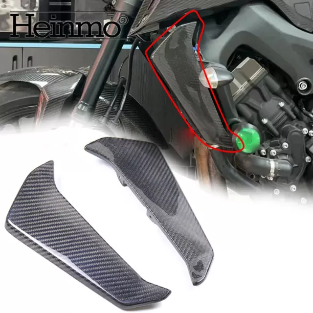 For Yamaha MT-09 MT09 2017- 2020 Carbon Fiber Radiator Side Panel Cover Fairings