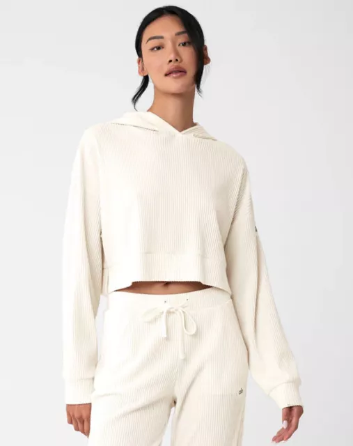 New ~ alo Yoga MUSE HOODIE Ivory  Medium