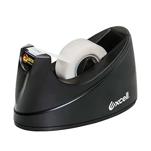 Premium Desk Tape Dispenser 1" core with Non-Skid Pad Easy for One Hand Use C...