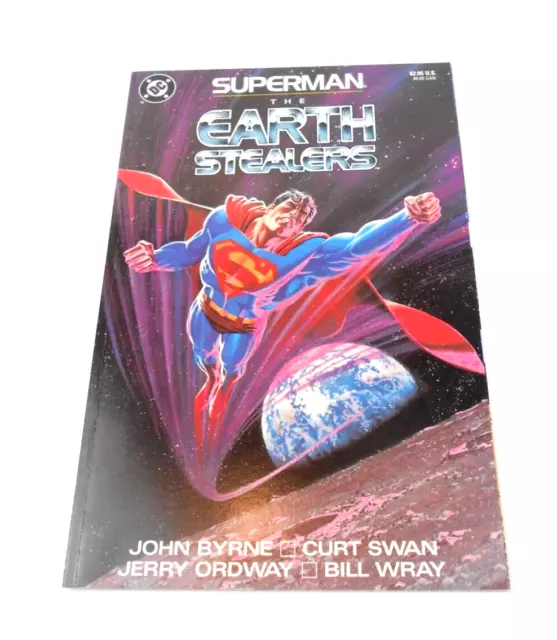 Superman The Earth Stealers Graphic Novel 1988 DC Comics John Byrne Cover/Art VF