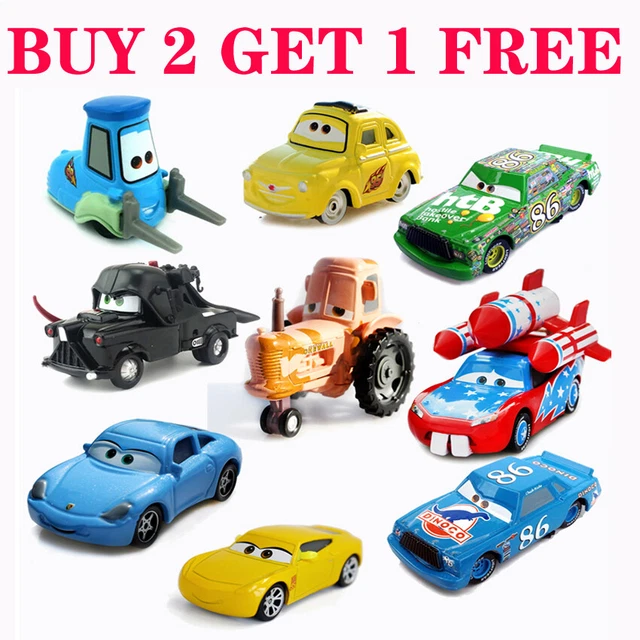 1:55 Diecast Disney Pixar Cars Model Car Lightning McQueen Gift Toys Lot Loose