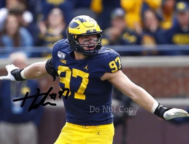 Aidan Hutchinson Signed Photo 8X10 Rp Autographed Aiden Michigan Wolverines ***
