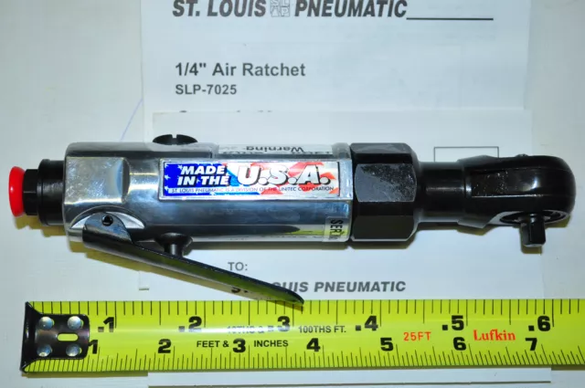 ST LOUIS SLP-7025 1/4" Dr Mini Air Ratchet  Made in USA 2