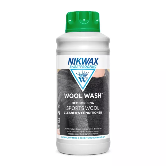 New Nikwax Wool Wash 1 Litre Fabric Washing Treatment